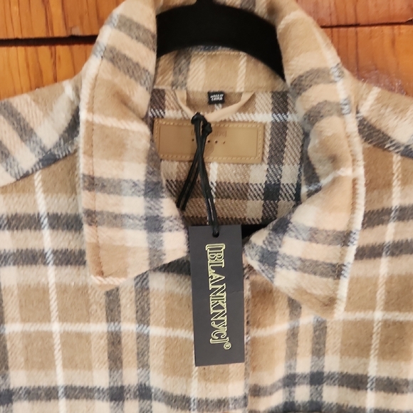 Plaid Button-Up Jacket - Picture 3 of 6